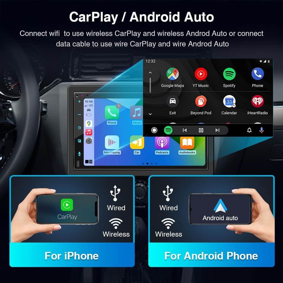 Car Android Unit Wireless carplay/Android Auto